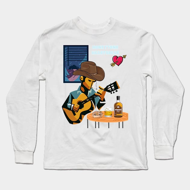 Honkeytonk heartbreak Long Sleeve T-Shirt by Benjamin Customs